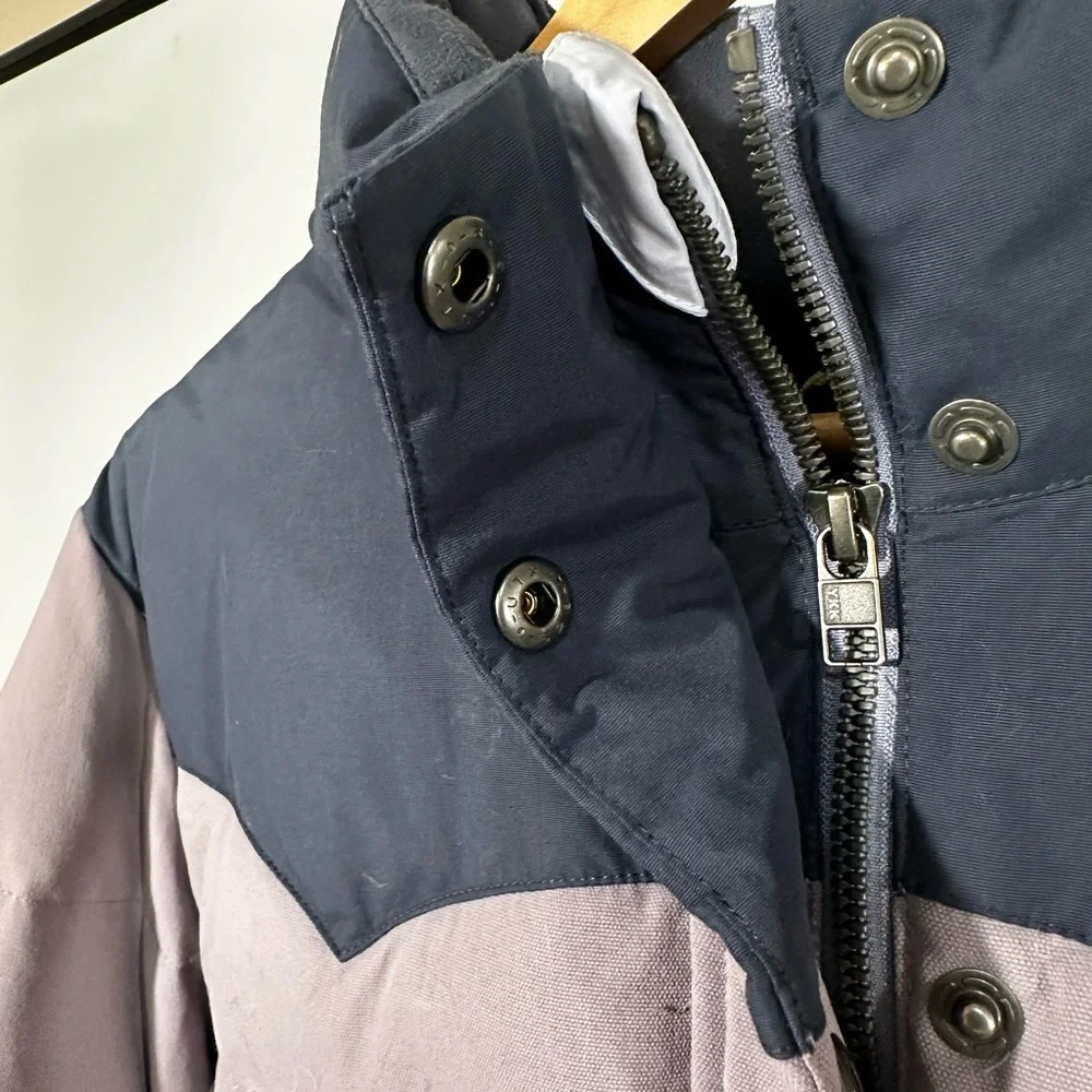 Patagonia Women’s L Western Yoke Down Puffer Jacket purple/Navy - Picture 7 of 9